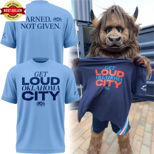 Oklahoma City Thunder Playoffs Get Loud 2026 T-Shirt