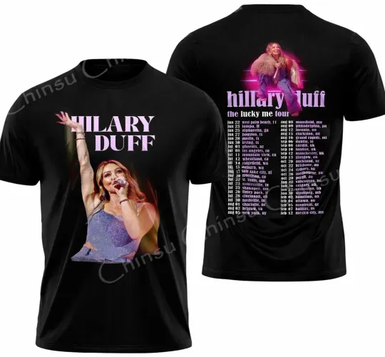 Hilary Duff The Lucky Me World Tour 2026 T-Shirt