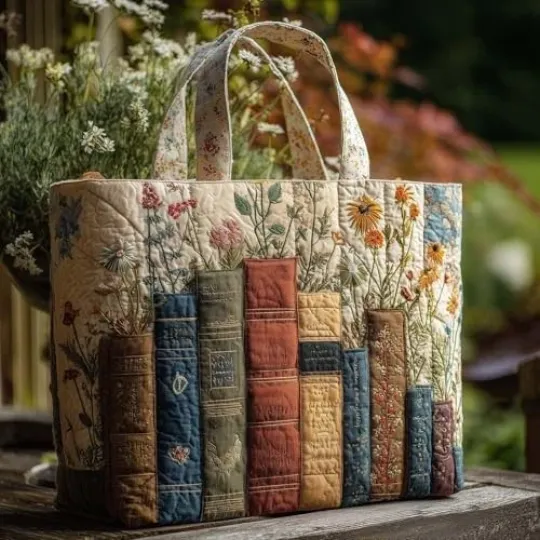Quilted Tote Bag - Lightweight Travel Tote