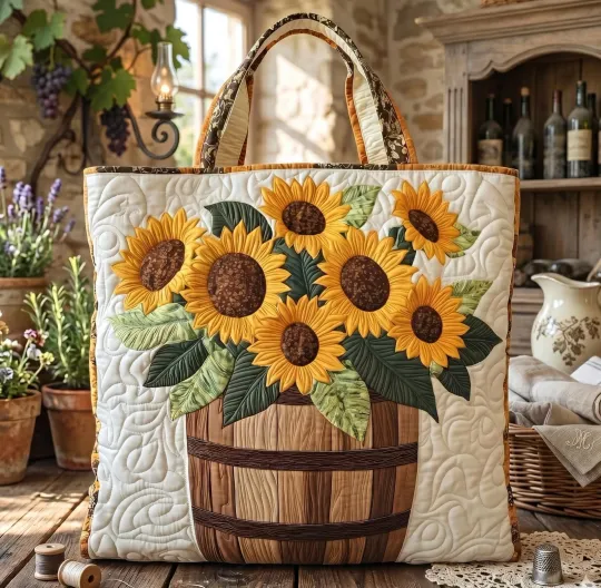 Quilted Shoulder Tote Bag