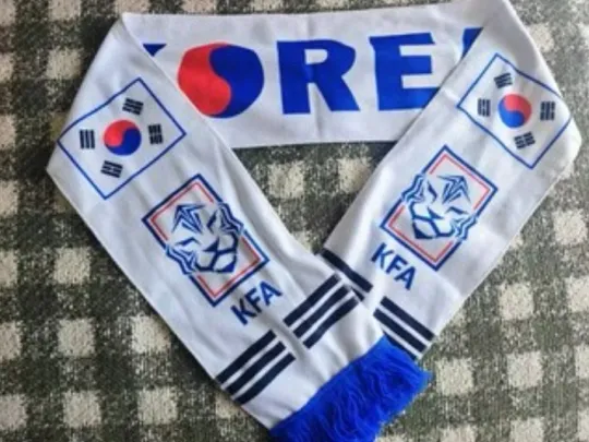 South Korea National Soccer Team Scarf FIFA World Cup 2026 Fan Support Gear