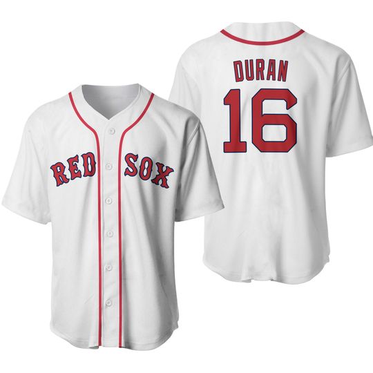 Jarren Duran Boston Baseball Jersey,White Home Replica Shirt Man/Youth size,Custom Jersey