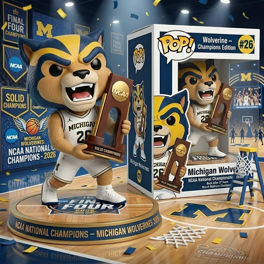 Michigan Wolverines 2026 NCAA National Champions Mascot Pop Figure
