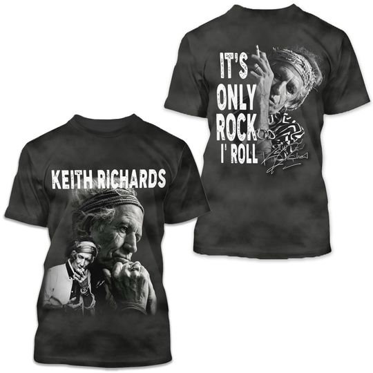 Keith Richards Its Only Rock And Roll 3D T Shirt