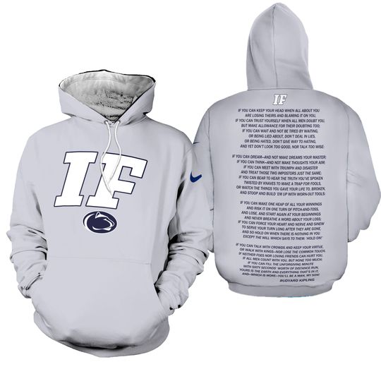 Penn State Nittany Lion Football IF Limited Edition 3D Hoodie S-5XL