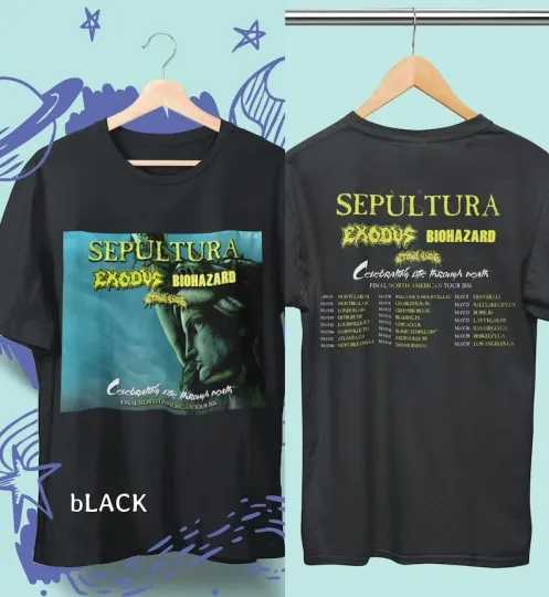 Unisex tshirt Sepultura Tour 2026 T-Shirt, Thrash Metal Band Tee, Vintage Concer