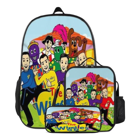 Wiggles Backpack Set - Kids School Bag & Lunch Box Pouch