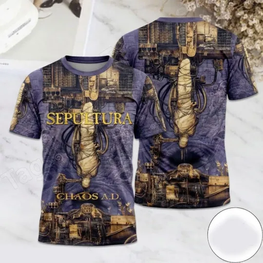 Trend Sepultura Band Chaos A.d. Album Tour 2026 3D T-shirt