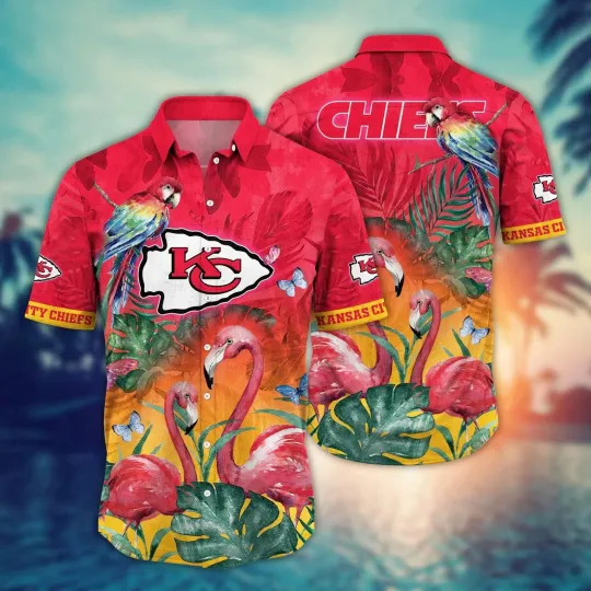 Kansas City Football Chiefss Team Hawaiian Shirt Button Down Unisex