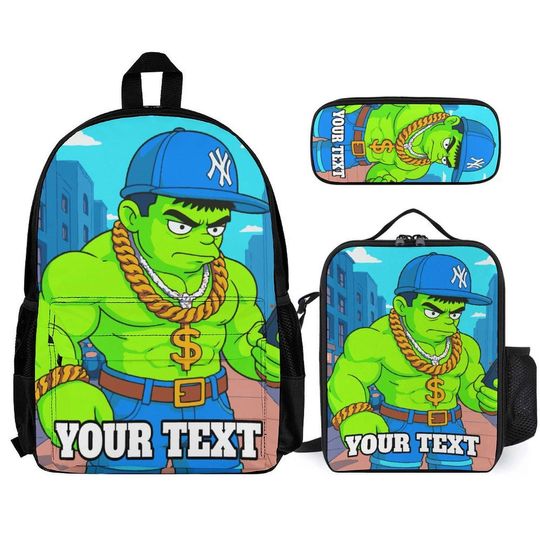 Personalized Superhero Backpack Set for Kids