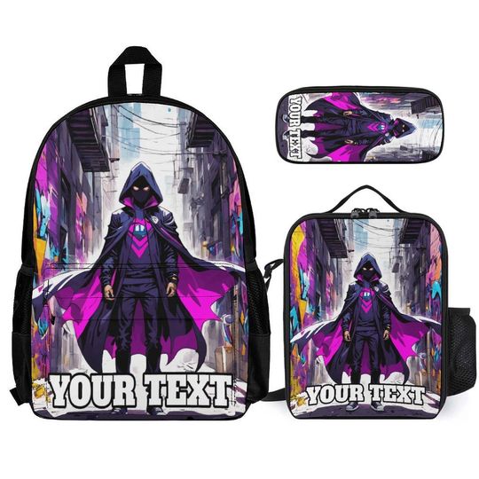 Personalized Superhero Backpack Set for Kids