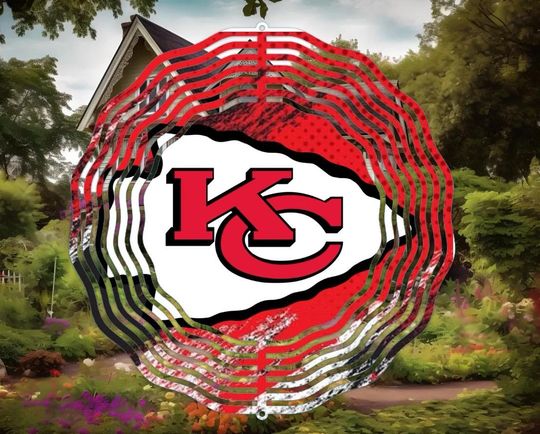 Kansas City Chiefs wind spinner