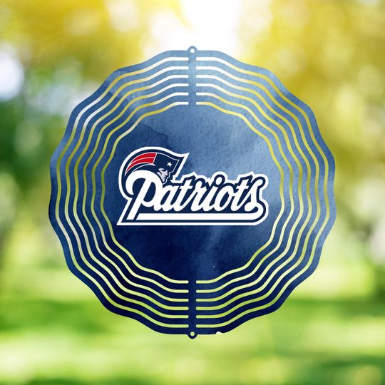 New England Patriots Wind Spinner: Football Yard Decor