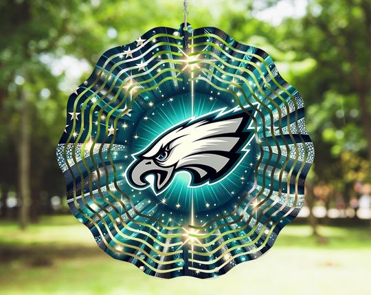Eagles Wind Spinner, Outdoor Decoration, football, Football Season