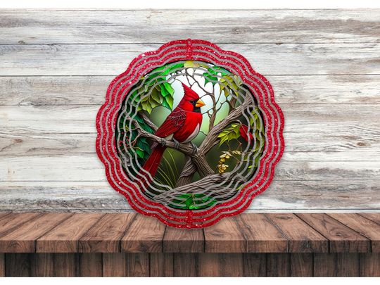 Cardinal Wind Spinner -  Yard Decor