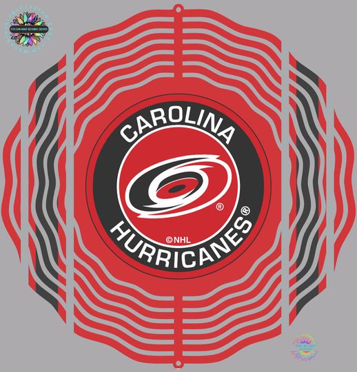 Carolina Hurricanes Simple Red Wind Spinner