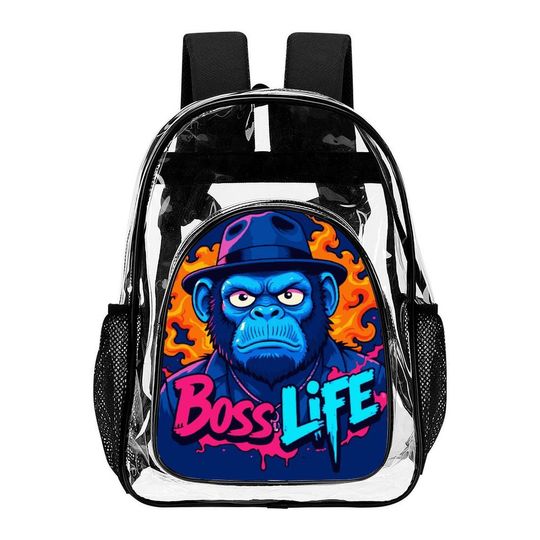 Personalized Boss Transparent Backpacks