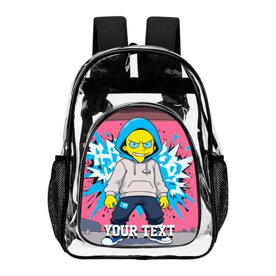 Personalized Homie Transparent Backpacks