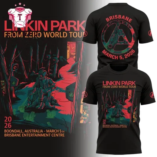 Discover LINKIN PARK From World Tour 2026 Black T Shirt