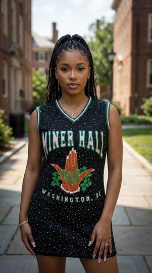 Oh So Pretty Basketball Jersey Dress - Black