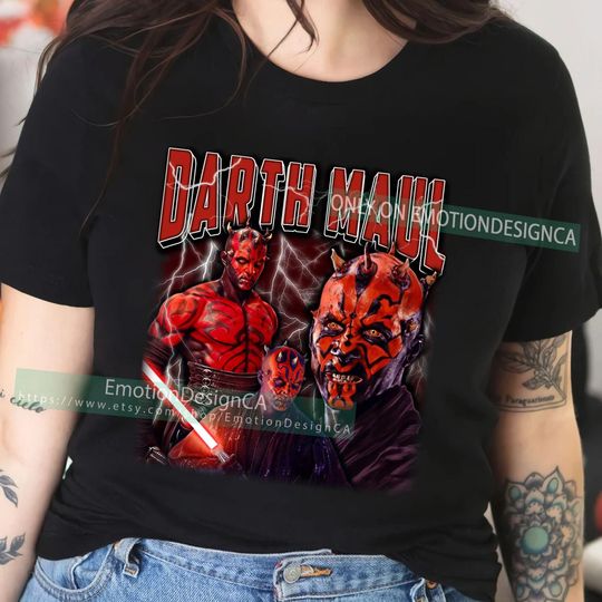 Star Wars Darth Maul Classic Portrait Shirt, Galaxy's Edge Holiday Trip Unisex T-shirt Family Birthday Gift Adult Kid Toddler Tee