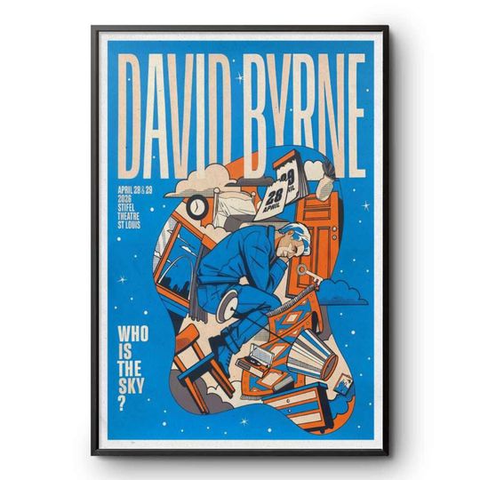 David Byrne April 28-29 2026 In St. Louis MO Poster