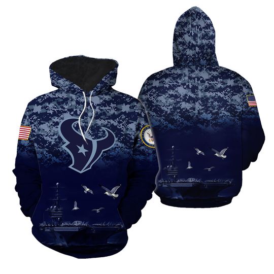 Houston Football Team Texanss 3D Hoodie