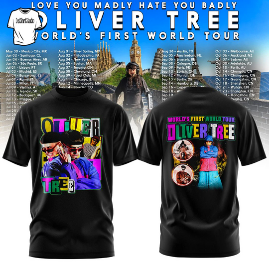 Oliver Tree World’s First World Tour Edition Black T-shirt