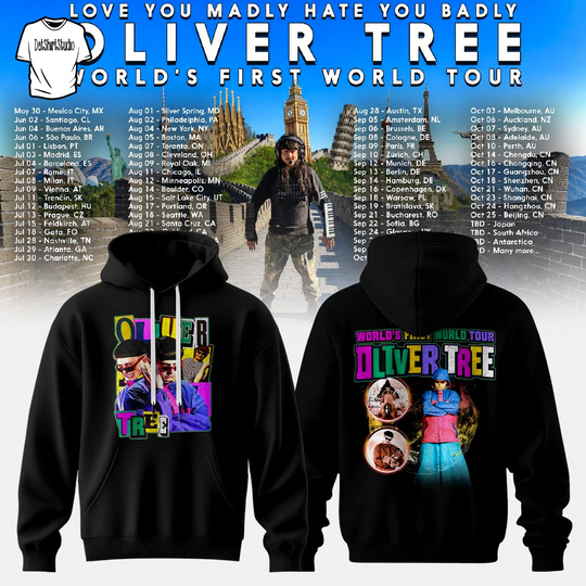 Oliver Tree World’s First World Tour Edition Black Hoodie