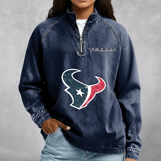 Houston Texans Women's Denim Long - Sleeve