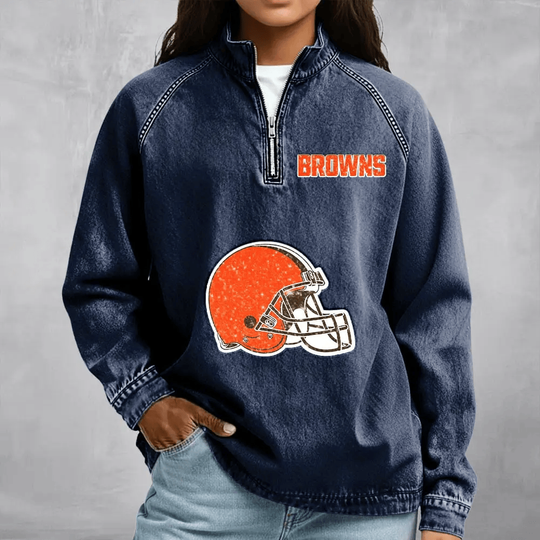 Cleveland Browns Women's Denim Long - Sleeve