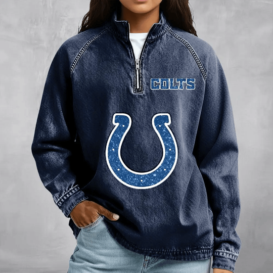 Indianapolis Colts Women's Denim Long - Sleeve