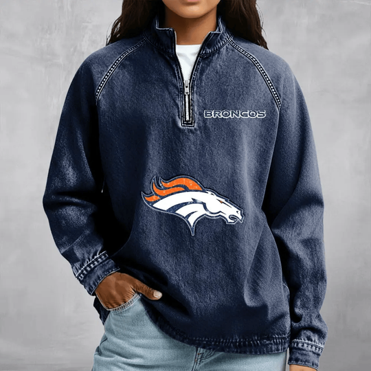 Denver Broncos Women's Denim Long - Sleeve