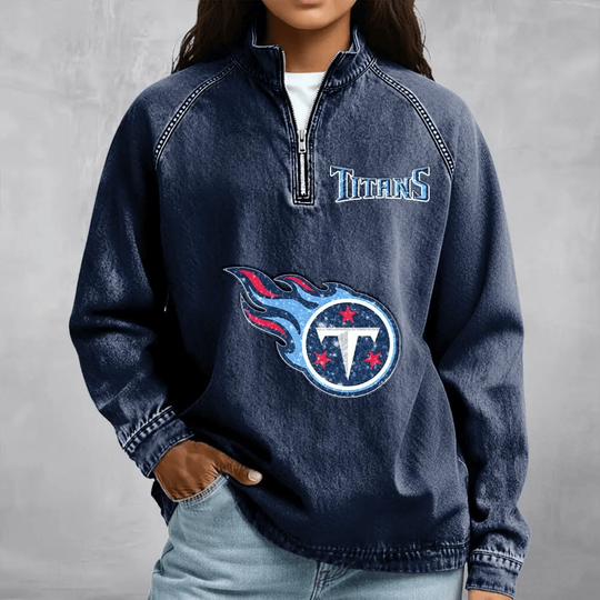 Tennessee Titans Women's Denim Long - Sleeve