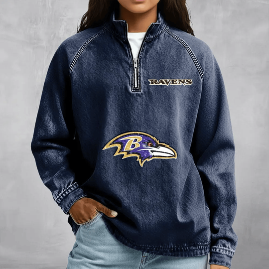 Baltimore Ravens Women's Denim Long - Sleeve
