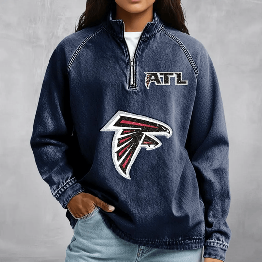 Atlanta Falcons Women's Denim Long - Sleeve