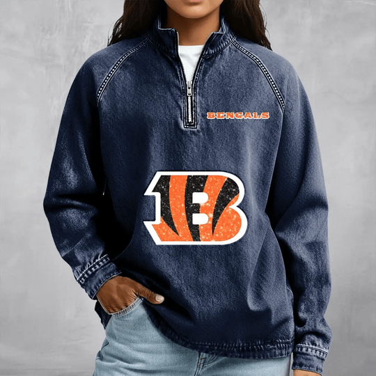 Cincinnati Bengals Women's Denim Long - Sleeve