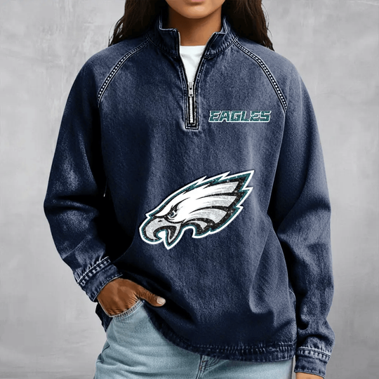 Philadelphia Eagles Women's Denim Long - Sleeve