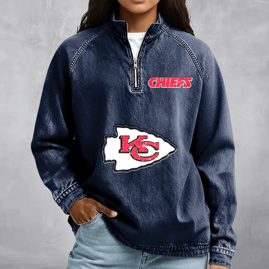 Kansas City Chiefs Women's Denim Long - Sleeve