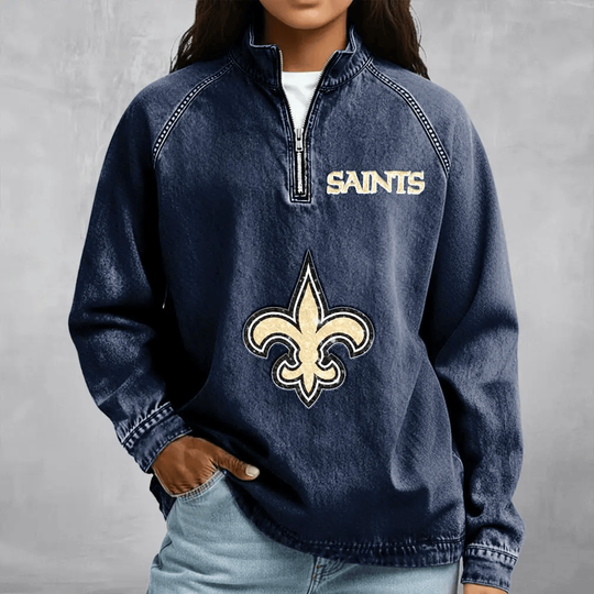 New Orleans Saints Women's Denim Long - Sleeve