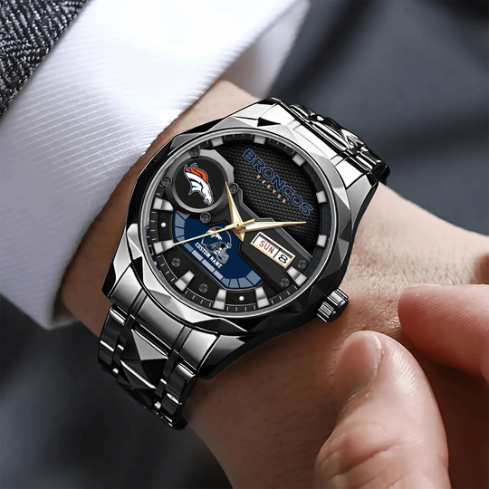 Discover 10-Denver Broncos Custom Name Elegant Fashion Design Watch football M9 - Sport9Design