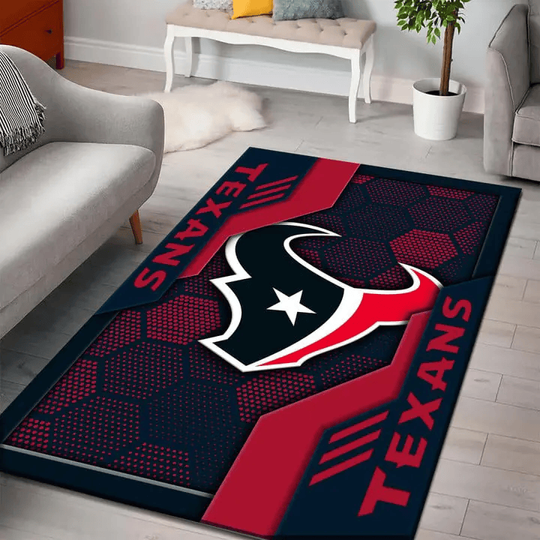 Discover Houston Texans Rectangle Rug football HF13 Custom DMHF3092 - Sport9Design