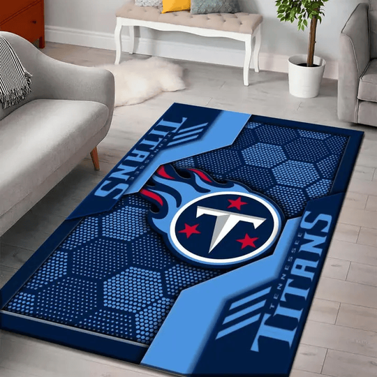 Discover Tennessee Titans Rectangle Rug football HF13 Custom DMHF3110 - Sport9Design