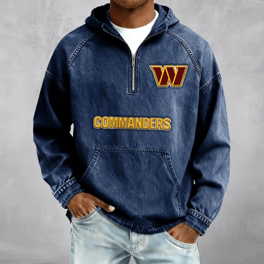 Washington Commanders Men's Denim Long - Sleeve