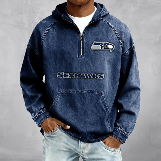 Seattle Seahawks Men's Denim Long - Sleeve