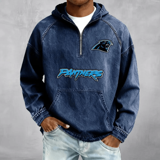 Carolina Panthers Men's Denim Long - Sleeve
