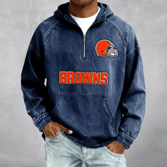 Cleveland Browns Men's Denim Long - Sleeve