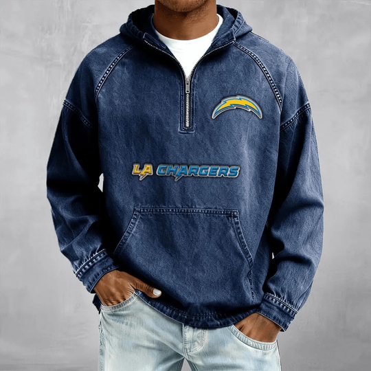 Los Angeles Chargers Men's Denim Long - Sleeve