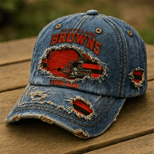 Cleveland Browns Denim Washed Cap New Style