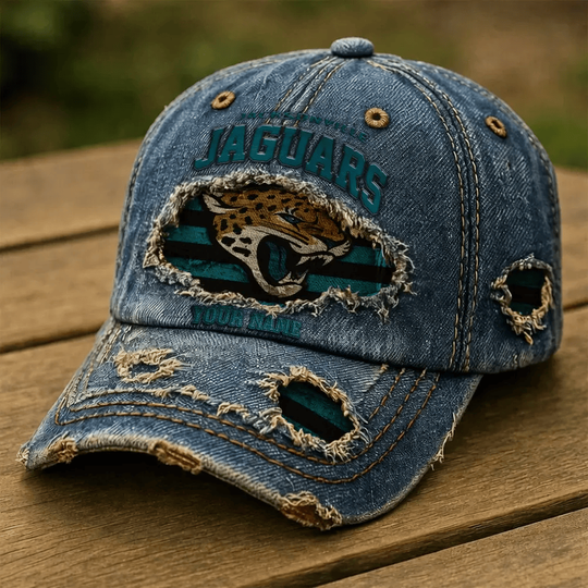 Jacksonville Jaguars Denim Washed Cap New Style